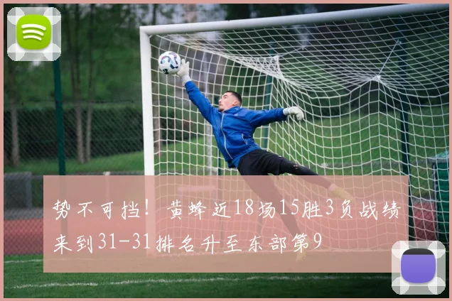 势不可挡！黄蜂近18场15胜3负战绩来到31-31排名升至东部第9